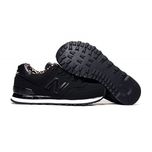 femme new balance 574 léopard tout noir sneakers chaussures